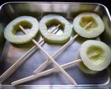 まくわ瓜のシャーベット　京都カフェ作り方2写真