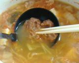 寒い日に美味しい❣豚キムチ汁作り方4写真