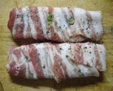 ビール！厚切りベーコン*チーズソース添え作り方4写真