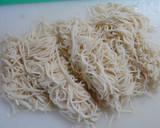 簡単☆残った素麺☆翌日はネギお好み焼き？作り方1写真