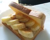 くせになる、朝食ばなぴートースト作り方5写真