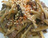 旨辛！ごぼうのすき焼き風炒め煮作り方4写真