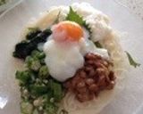 夏のネバネバそうめん☆温玉のせ作り方4写真