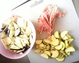 ズッキーニとナスの和風パスタ作り方1写真