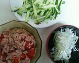 素麺トマトマリネのせ♪作り方3写真