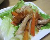 豚肉とちくわのオイスターにんにく風味炒め作り方7写真