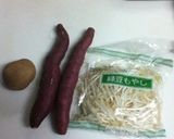 ＊簡単さつま芋味噌汁＊作り方1写真