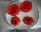 トマトカップのクスクスアボガドチーズ焼き作り方1写真