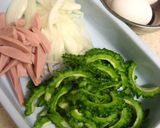ゴーヤの卵とじ作り方1写真