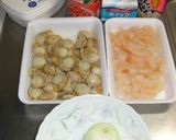 即出来る✿シーフードトマトクリームパスタ作り方1写真