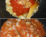 即出来る✿シーフードトマトクリームパスタ作り方4写真