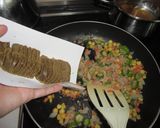 ツナとオクラのカレーチャーハン☆作り方5写真