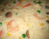 海老と鶏肉のクリーム作り方4写真