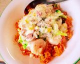 海老と鶏肉のクリーム作り方7写真