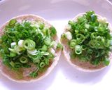 葱・塩昆布のレモンラー油トースト作り方2写真