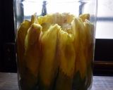 花オクラの漬けたん　京都カフェ作り方3写真