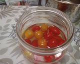 家庭菜園でとれたミニトマトでピクルス作り方4写真