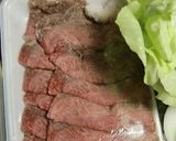 オリーブオイルで炒め揚げ、牛肉とキャベツ作り方1写真