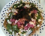 そば風☆全粒粉のピンク色和風パスタ☆作り方5写真