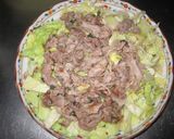 レンジで簡単！キャベツともやしを梅豚肉で作り方7写真