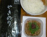 ササッとランチに手巻き✿梅シソ納豆作り方1写真
