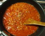 ミートソースパスタ（クリーム入り）作り方3写真