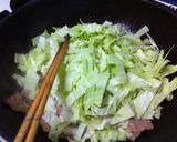キャベツと豚肉の♥あんかけ肉チャーハン♫作り方7写真