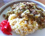 キャベツと豚肉の♥あんかけ肉チャーハン♫作り方9写真