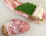 エリンギと大葉の豚肉巻き作り方1写真