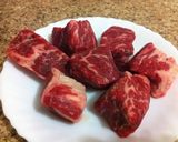 ブロック肉と大根の甘辛煮作り方1写真