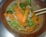 キャベツ・にんじん・油揚げのごま酢和え作り方5写真