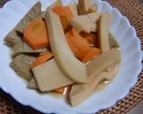 じゃこ天と醤油で味付ける、夏の煮物♬作り方4写真