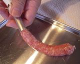 BBQで　うずまきウインナー作り方4写真