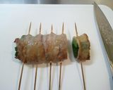 豚ﾊﾞﾗのわけぎ巻き★塩麹漬け作り方11写真