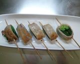 豚ﾊﾞﾗのわけぎ巻き★塩麹漬け作り方12写真