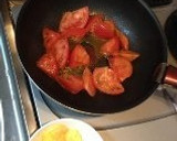 木须柿子(たまごとトマト中華炒め）作り方3写真