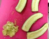母の味♬きゅうりと油揚げの味噌汁作り方1写真