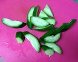 母の味♬きゅうりと油揚げの味噌汁作り方2写真