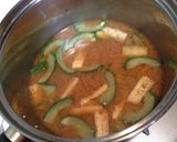 母の味♬きゅうりと油揚げの味噌汁作り方6写真