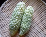 白ゴーヤーと豚肉の和えたん　京都カフェ作り方1写真