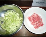 白ゴーヤーと豚肉の和えたん　京都カフェ作り方2写真