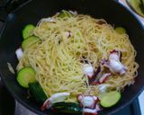 ズッキーニとタコのシソたっぷりパスタ作り方4写真