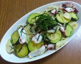 ズッキーニとタコのシソたっぷりパスタ作り方5写真