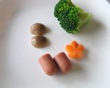 はなかっぱキャラ弁♪作り方1写真