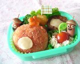 はなかっぱキャラ弁♪作り方6写真