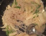 フライパンだけ☆簡単白滝クリームパスタ作り方4写真