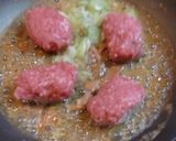 レトルト豚丼で煮込むお弁当のおかず挽き肉作り方2写真