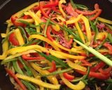 彩り夏野菜と牛肉の炒め物作り方2写真