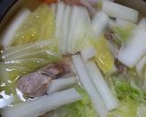 あっさりスタミナ！スペアリブ鍋！作り方10写真