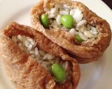 茗荷と枝豆入り稲荷巻き寿司作り方9写真